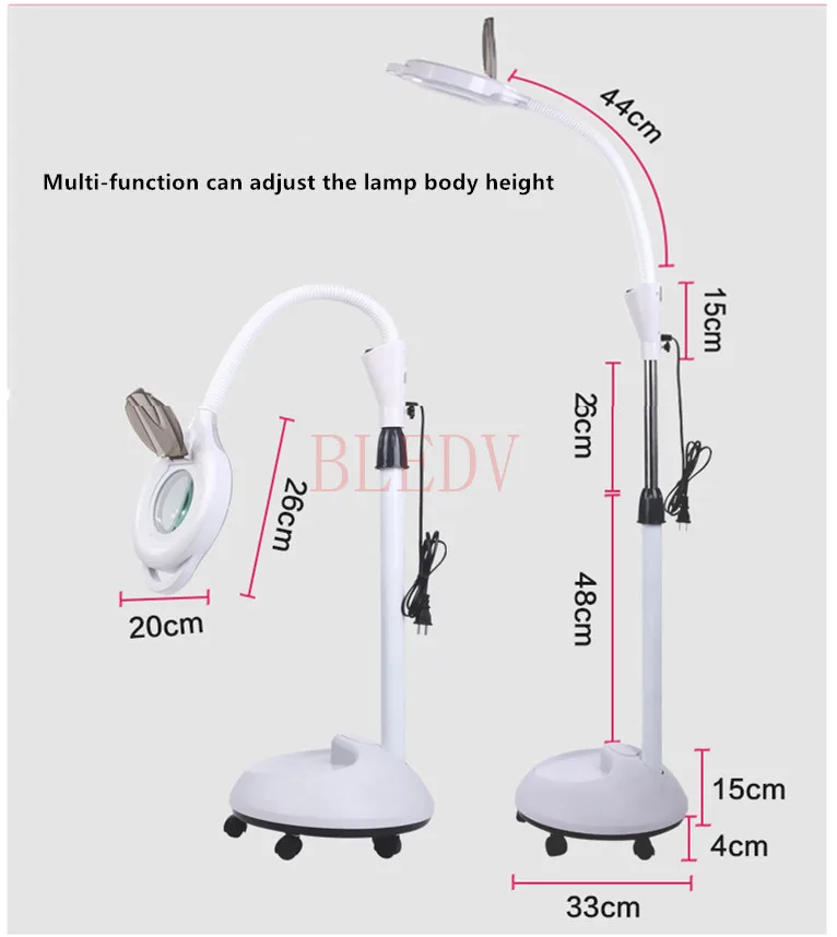 Tatuagem de Inspeção de Luz sem Sombras de Luz de Leitura Highquality Levou Escurecimento Lupa Médica Beleza Anel Fria Luzes Led 14 tatuagem de inspeção de luz sem sombras