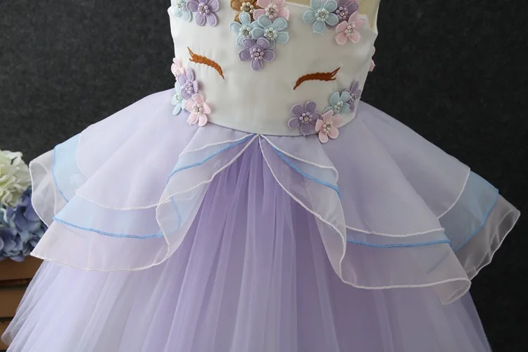 Girl's Excellent O-Neck Mid-Calf Floral Print Sleeveless Dresses-Model Show Back 4