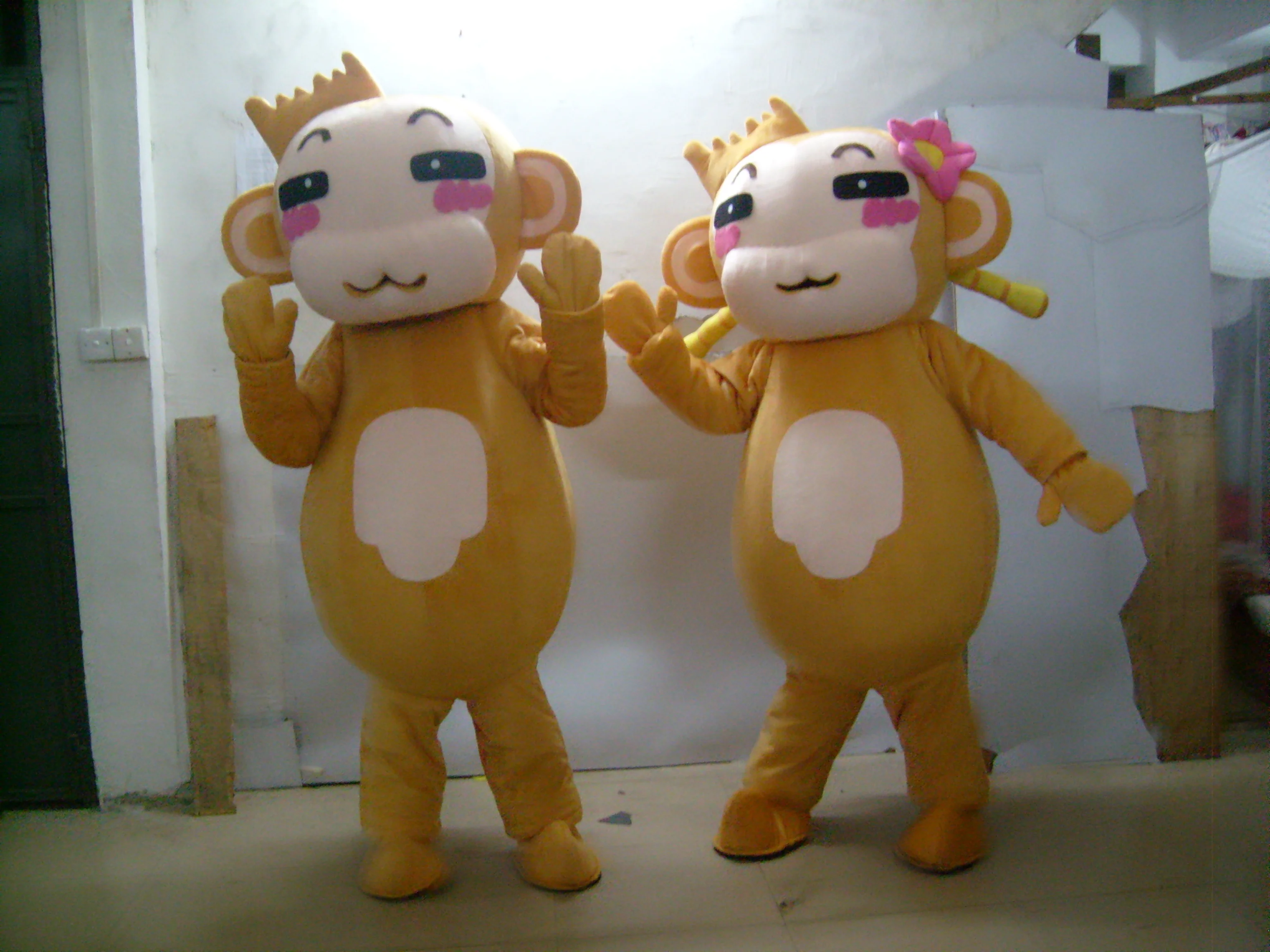 Naughty Cartoon Monkey Cosplay Mascot Costume