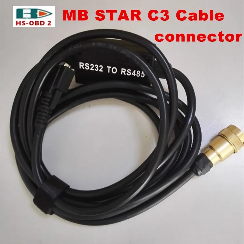 

2015.12 A+++ High Quality obd2 Connector RS232 to RS485 Cable For MB Star C3 RS485 Cable with Cooper material obd ii Connecting