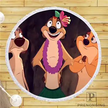 

Custom DIY Customized Microfiber Fabric the_lion_king (3)@ Round Beach Blanket Towel Printed on Demand 150cm #19-01-28-90