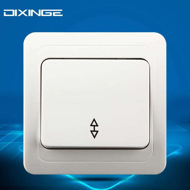 Wall Outlet 81 Ceramic Base European Standard 1 Open A Double Control Switch 250V 16A Home