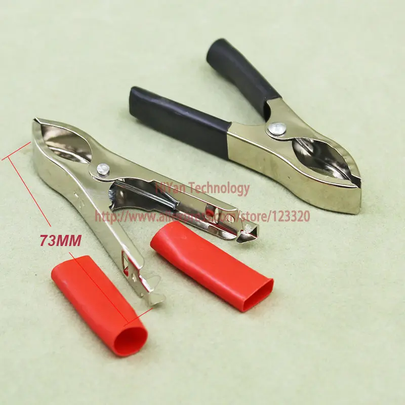 10pairs/lot HWCL 04 Large Size Auto Battery Test Clips 10pcs Red