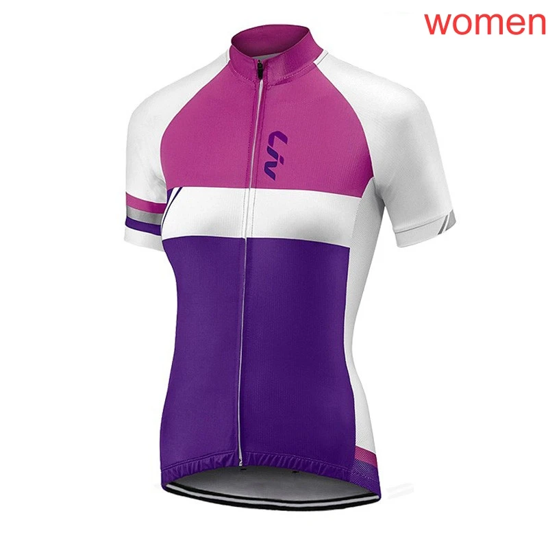 Высококачественная Женская велосипедная Джерси LIV команда гоночная одежда короткий рукав велосипедные рубашки верхняя спортивная одежда велосипедные наряды K071610 - Цвет: 04