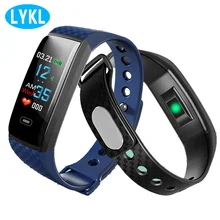 LYKL умный цветной экран напульсники CK17S монитор кровяного давления сердечного ритма спортивные часы шагомер счетчик шагов фитнес-браслет