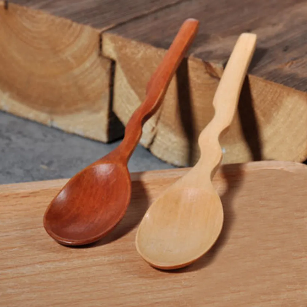 Деревянная ложка, вилка, резак для резки, многоразовая бамбуковая кухонная утварь, инструменты для приготовления супа-чайной ложки, столовые приборы кухонные принадлежности, инструменты