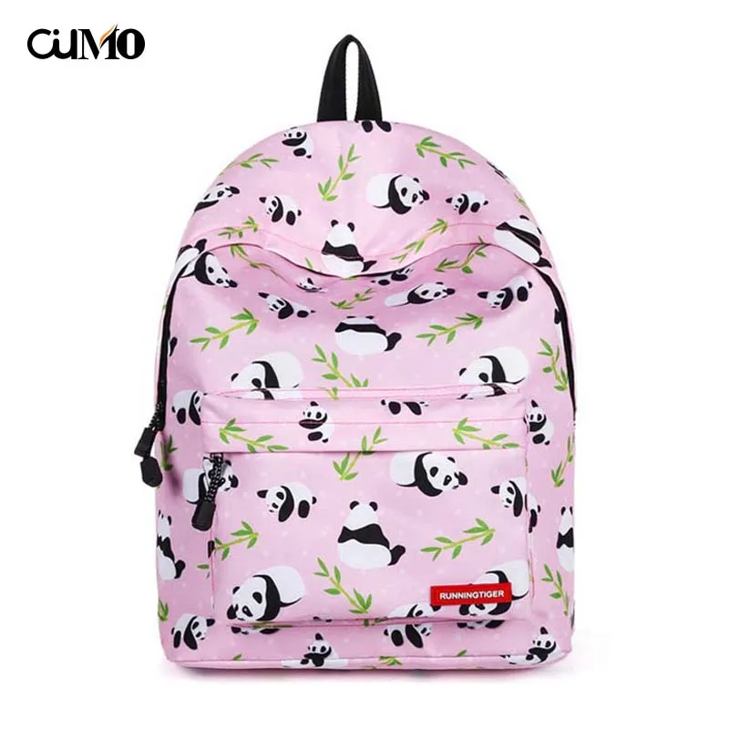 

Ou Mo brand panda Print Women Bag man teenagers Boys/Girls Schoolbag laptop anti theft backpack feminina backpack Mini Bag