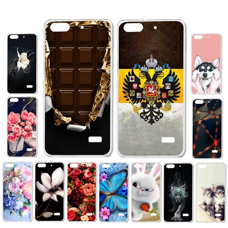

Ojeleye DIY Patterned Silicon Case For Huawei Honor 4C Case Soft TPU Cartoon Phone Cover Honor 4C C8818 Covers Anti-knock Shell