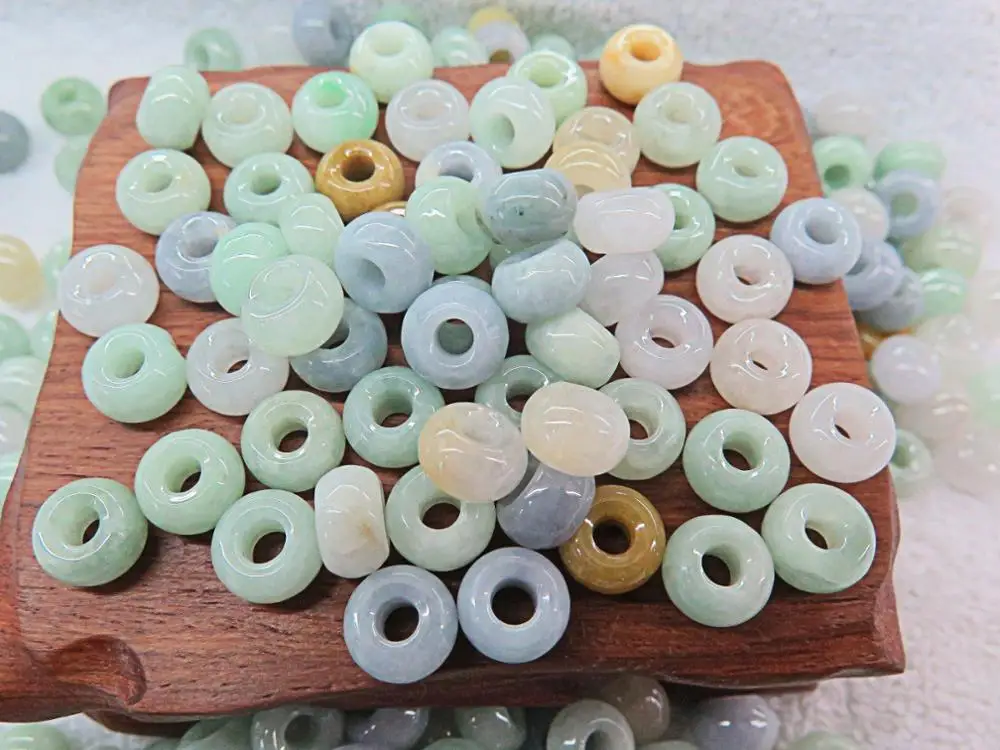 

Wholesale Natural Grade A Colorful Jade (Jadeite) Beads / Size:5x8mm