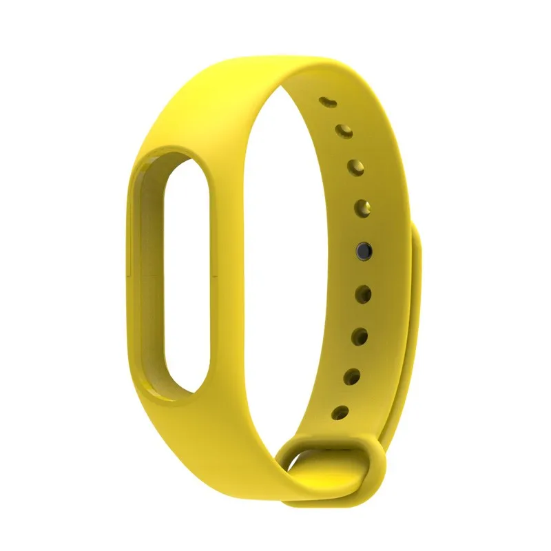 Цвет: желтый Цветной Ремешок Браслет Xiaomi mi 2 Браслет ремешок mi Band 2 замена Смарт-браслет аксессуары для mi band 2 Силиконовый - Цвет: Цвет: желтый