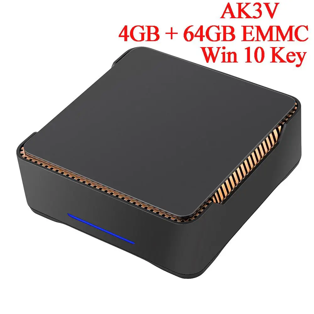 

LEORY AK1 Mini PC Windows 10 with key Intel J3455 4GB RAM 64GB EMMC ROM 5G WIFI dual band bluetooth 4.0 100LAN