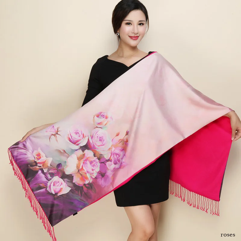 Discount Cheap I1WuS 2019 Pastoral Style Women Scarves Pashmina Two Sides Wear Silk Cashmere Scarf National foulard femme Warm Print Shawl Scarf Discount Cheap I1WuS 2019 Pastoral Style Women Scarves Pashmina Two Sides Wear Silk Cashmere Scarf National foulard femme Warm Print Shawl Scarf