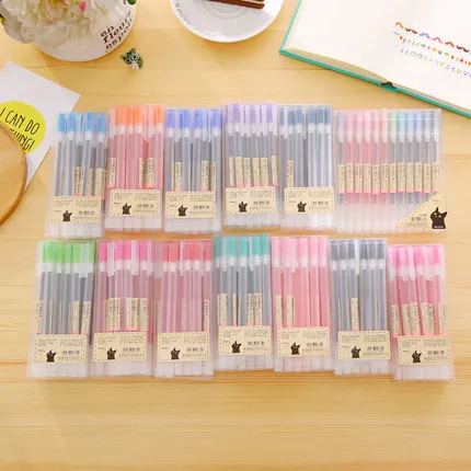 12 шт./компл. стильная гелевая ручка MUJI 0 5 мм цветная чернильная художественная