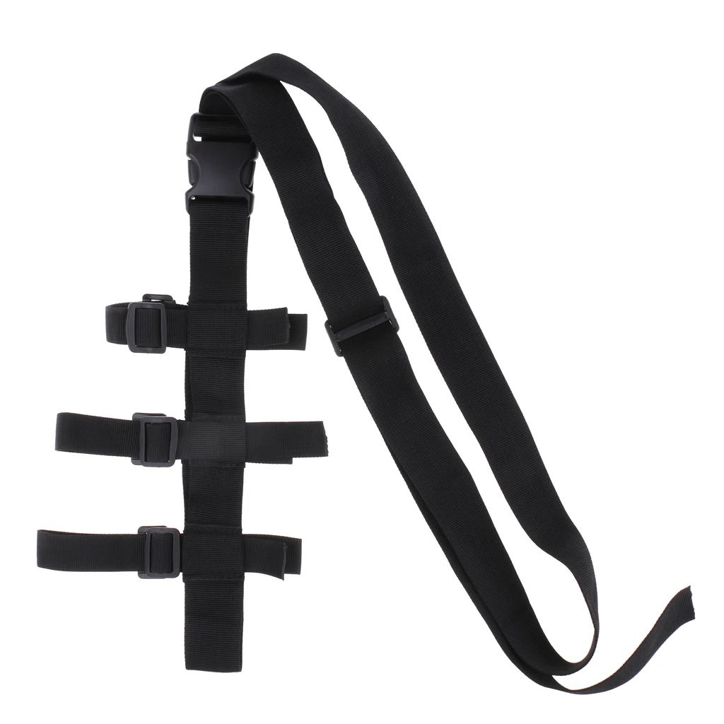 MagiDeal Durable Black Nylon Water Bottle Drink Kettle Cup Carrier Holder Cover & Adjustable Shoulder Strap - Universal Fit