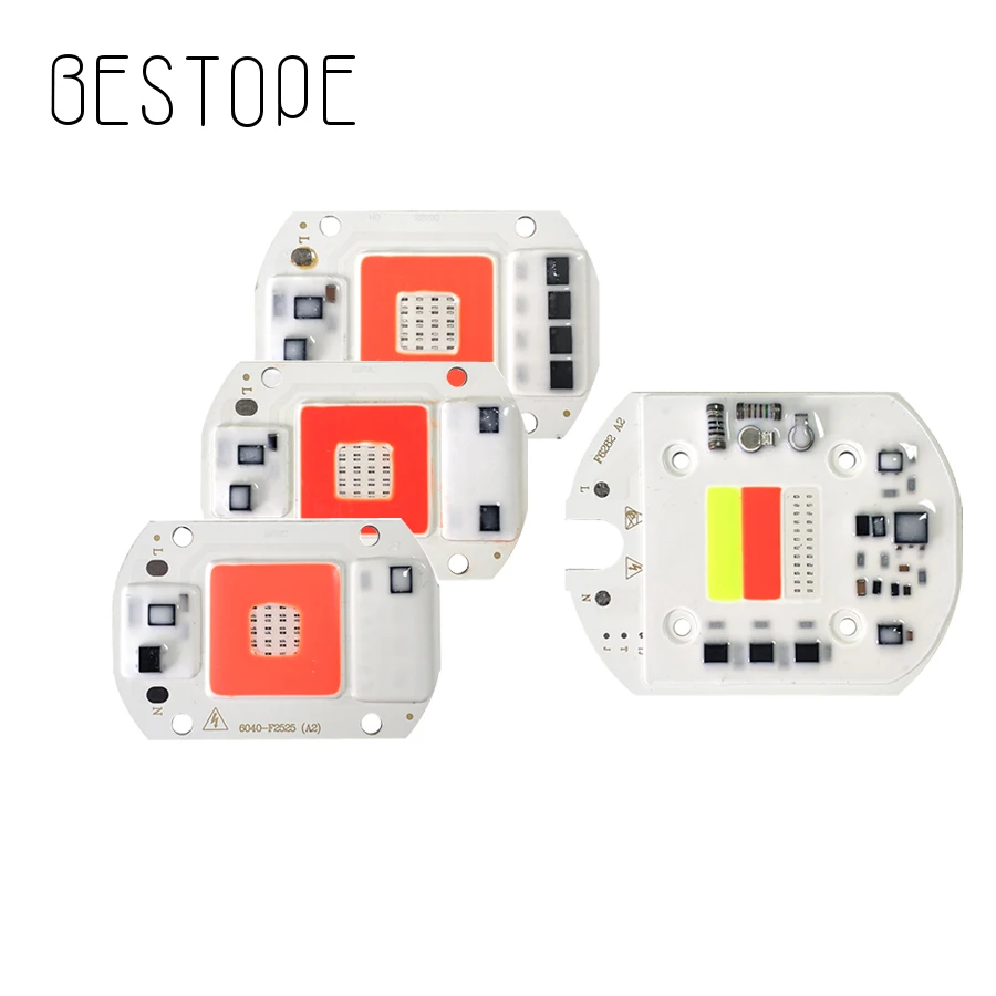 

LED COB Chip 20W 30W 50W AC 220V Smart IC No Driver DIY For LED Floodlight Decoration Red Blue or RGB Alternation Colorful Lamp