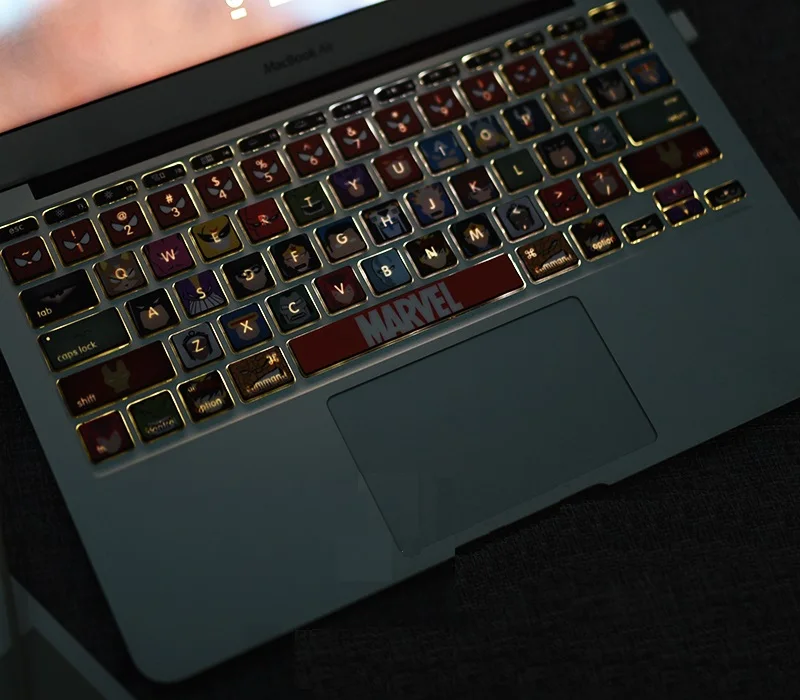 Adequado para Macbook Adesivo de Teclado Capa Letra Translúcido m1 ar Independente Adesivo Air13 Pro15 - Imagem 4