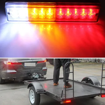 

2Pcs Truck Trailer 20 LED Stop Rear Tail Reverse Light Indicator Lamp 12V M8617