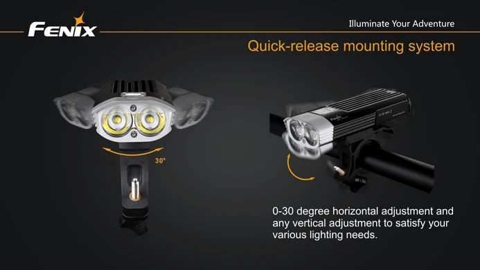 Fenix BC30 Cree XM-L2 T6 нейтральный белый светодиодов 1800 люмен ультра-велосипед света высокой интенсивности Поиск факел фонарик