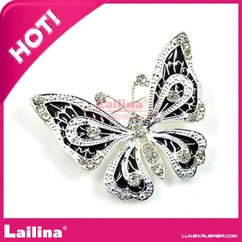 

butterfly design rhinestone crystal brooches