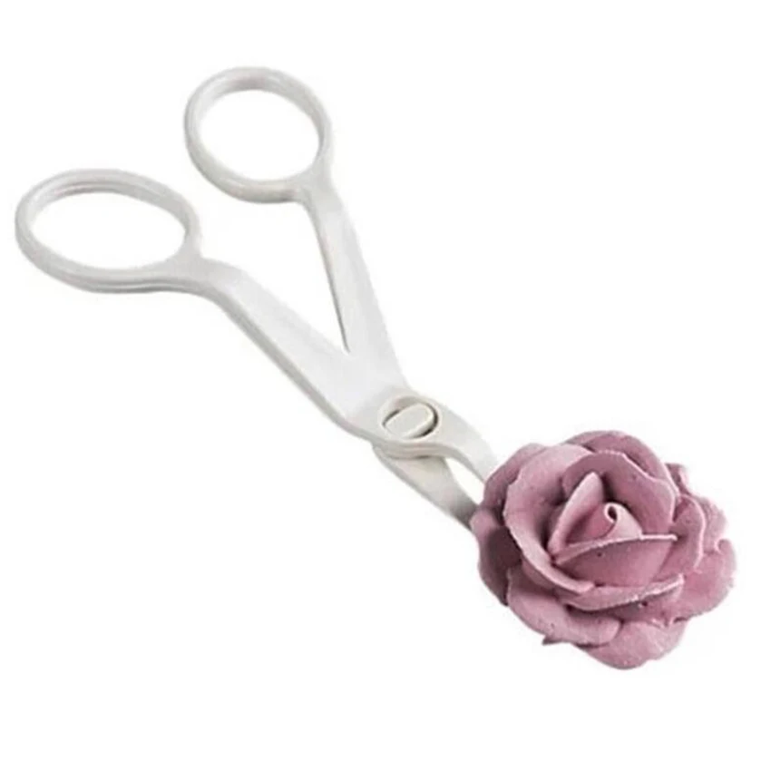 Plastic Scissors For Cream Flower Transfer Lifter Fondant Cake Decorating Cut Receptacle Modelling Tool Kitchen Baking | Дом и сад