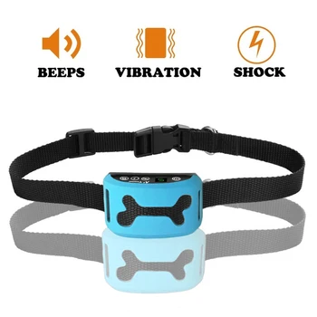 

Anti Bark No Barking Collar Vibration Electric Shock Sound Automatic Collar For Pet Dogs IP7 Waterproof Dog Training Collar