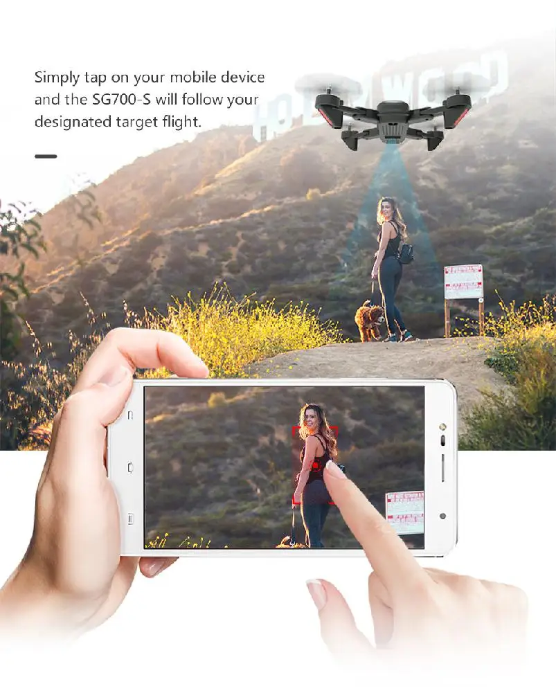 LeadingStar SG700 S RC Квадрокоптер с камерой 1080P Wifi FPV складной селфи Дрон