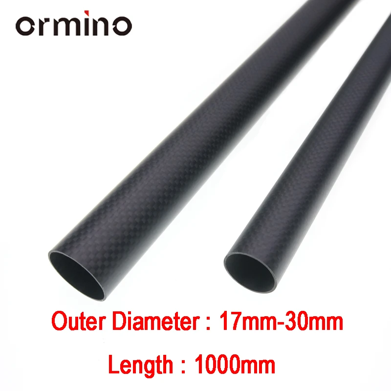 

Ormino 3K Carbon Fiber Tube Length 1000mm Quadcopter Frame arm Landing Gear 18mm 19mm 20mm 22mm 24mm 25mm 30mm RC Diy Drone Kit