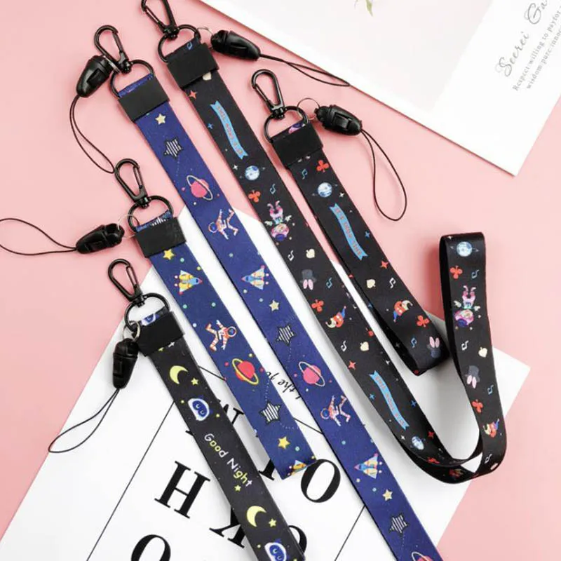 

Cute Pattern DIY Ribbon Band Keychain For Women Kids Phone Key chain Charms Ribbons For Girls Mobile Phone Shell Accessories