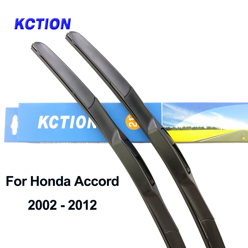 Гибридная щетка стеклоочистителя для лобового стекла Honda Accord 8, стеклоочиститель заднего стекла из натурального каучука, автомобильные аксессуары 2003, 2007, 2008, 2009