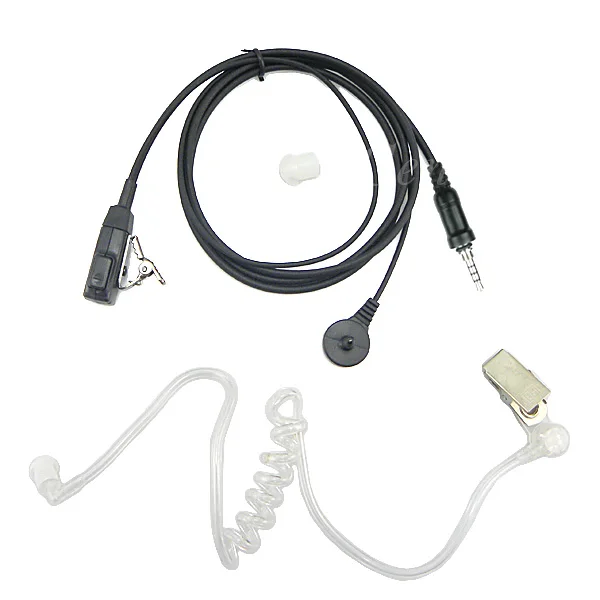 

XQF FBI Air Tube Earpiece Headset PTT Earphone for Yaesu Ham Radio VX-6R VX-7R VX-120 VX-270 FT-270R FT-277R Walkie Talkie