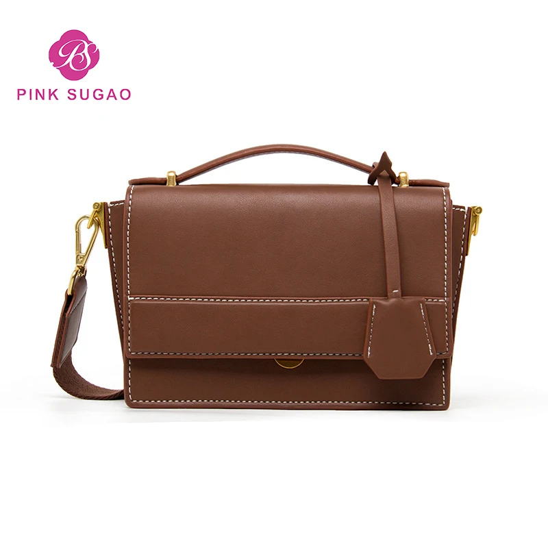 

Pink sugao designer women shoulder handbag luxury leather crossbody handbags simple mini handbags fashion famous brand bags