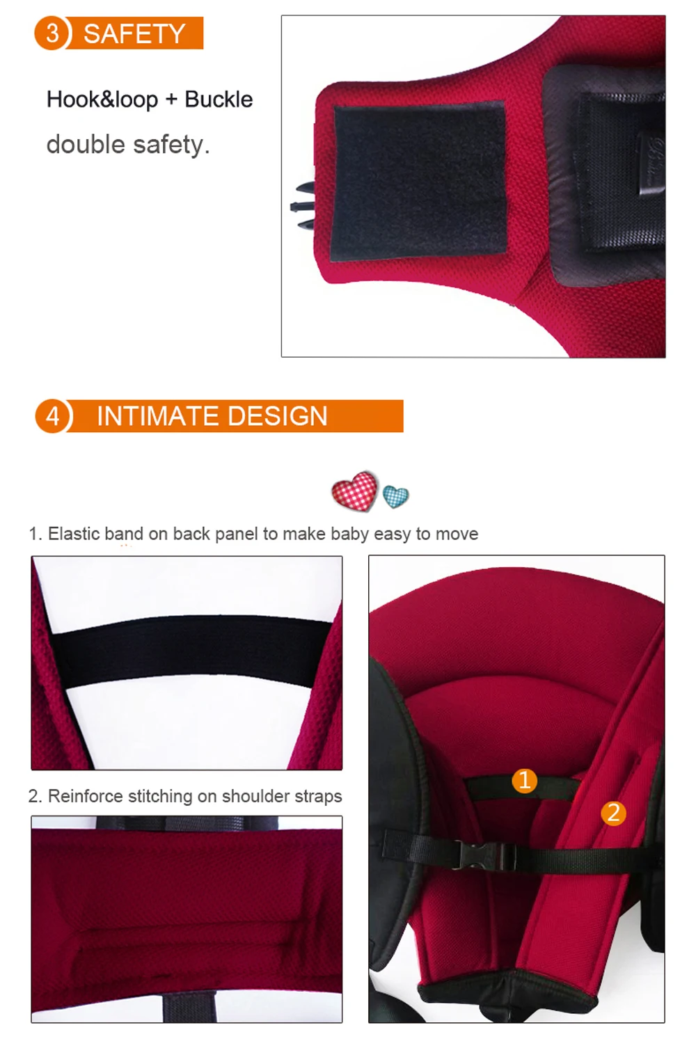 Four Position 360 Ergonomic Baby Carrier Multifunctional Breathable Baby Carrier Infant Carrier Backpack Kid Carriage Sling Wrap12