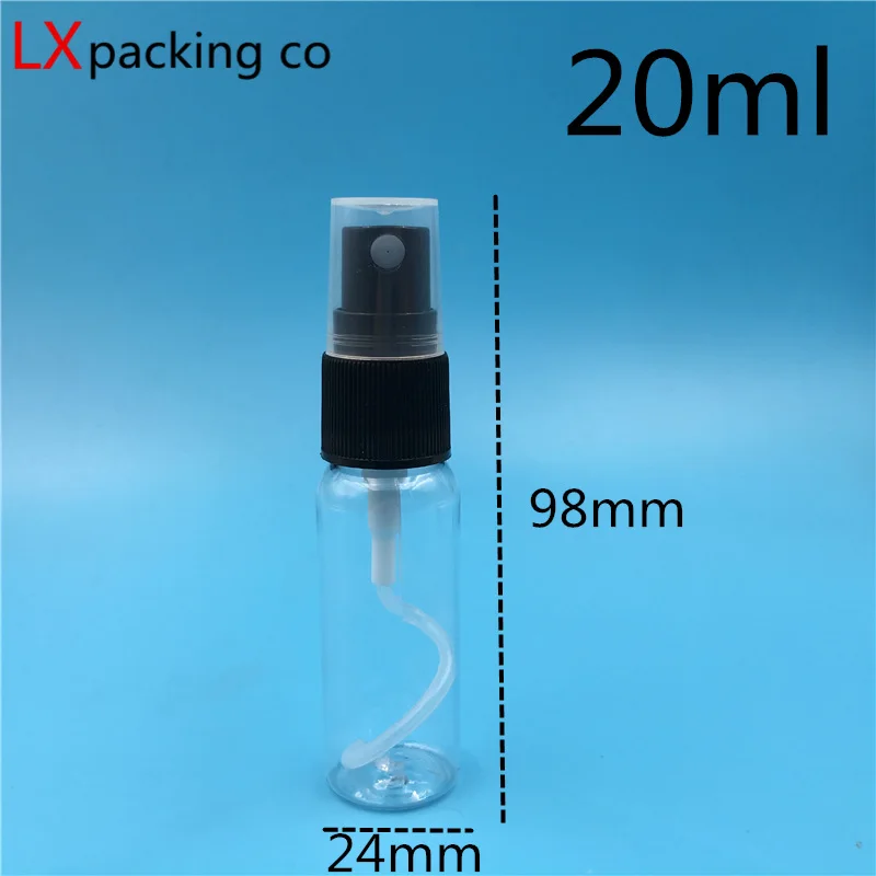 Garrafas de Spray Frete Grátis 30 60 100 ml Limpar Transparente Preto Pulverizador Perfume Parfume Cosméticos Recipientes 50 Pçs 10 15 Cheap Garrafas reutilizáveis