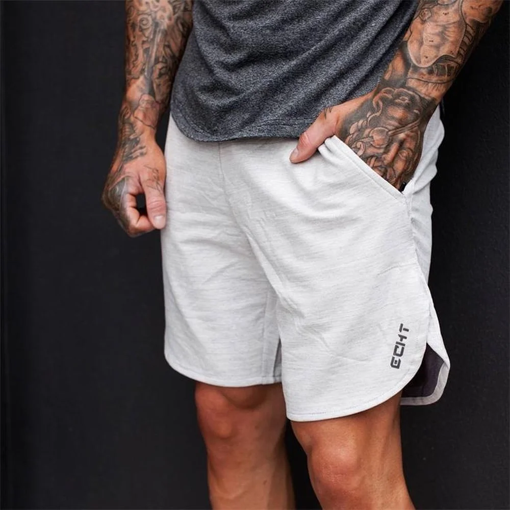 ZOGAA Mens Gym Cotton Shorts Run Jogging Sports Fitness Bodybuilding Sweatpants Male Workout Training Brand Short Pants