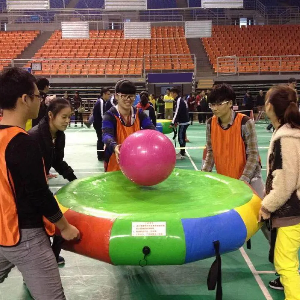 

Fun Sports Props Inflatable Thunder Drum Thicken PVC Drum with Handle & Valve Outdoor Training Equipment Sports Games Toy