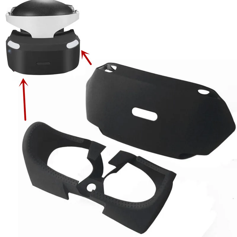 

For PS4 VR PSVR PS VR 3D Viewing Glass Protective Case Guards Silicone Wrap Enhanced Eyes Inner Outside Cover Accessories 2 in 1