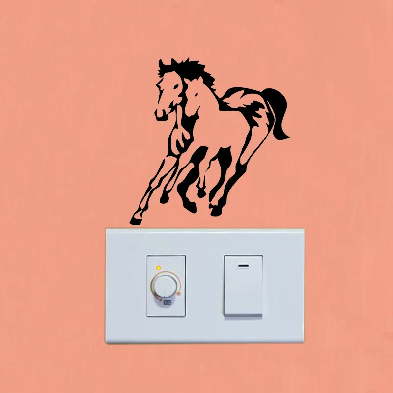 YJZT الإبداعية نمط شخصية ديكور جدار ملصق تحويل الحصان سباق الحيوان ملصق حائط من الفينيل الفن 17SS0127 YJZT الإبداعية نمط شخصية ديكور جدار ملصق تحويل الحصان سباق الحيوان ملصق حائط من الفينيل الفن 17SS0127
