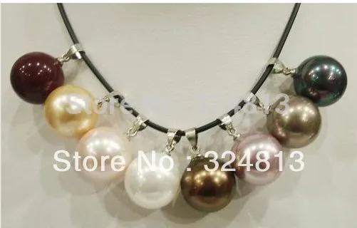 30% off Wholesale prices Fast SHIPPING&gt&gt@&gt hot 8 Entries Beautiful shell Pearl Pendant Necklace 14mm | Украшения и
