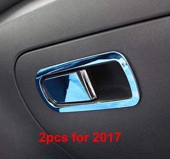 

for MG GS 2015-2016 2017 storage box handle sticker glove box handle patch decorative stainless steel sticker