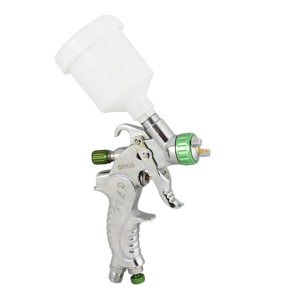 OPHIR Airbrush Gun 1.0mm Touch Up Mini HVLP Spray Gun Auto Paint 120CC