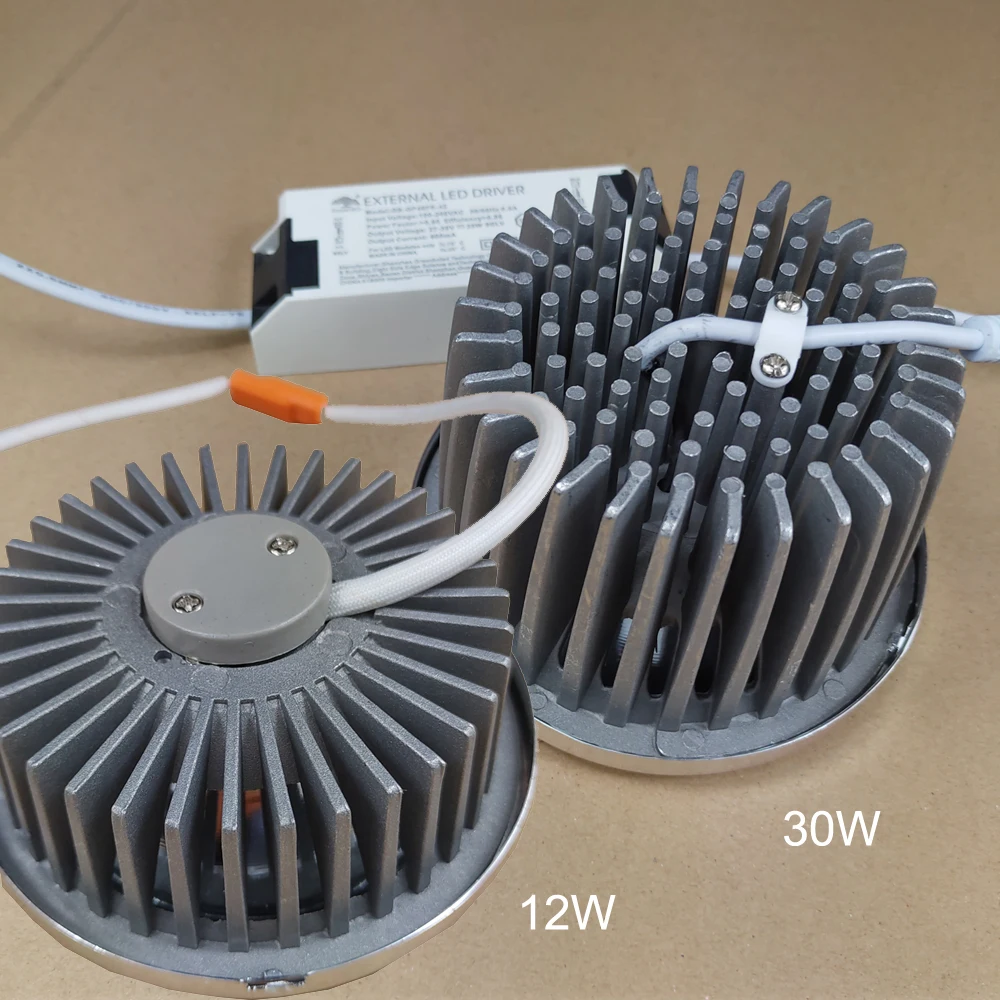 12 Вт 18 Вт 30 Вт затемняемый AR111 Светодиодный точечный светильник коммерческий светодиодный модифицированный светильник для решетки лампы корпус из алюминиевого сплава чистый AL. Отражатель