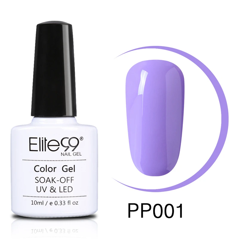 Elite99 гель-лаки фиолетовый синий цвет набор гель-лаков для ногтей замачивается наращивание ногтей УФ и светодиодный светильник для маникюра дизайн ногтей - Цвет: PP001