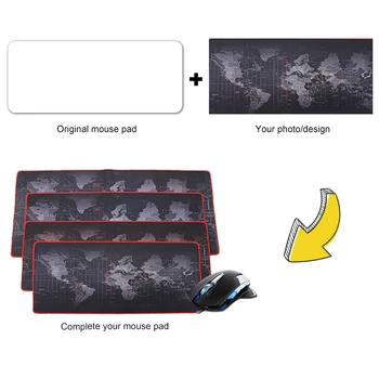 

DIY Custom Gaming Anime Mouse Pad Large Precision Lock Edge Computer PC Keyboard Mat Non-slip Natural Rubber Customized Made Pad