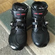 Мягкие ботинки в байкерском стиле; водонепроницаемые байкерские ботинки; мужские ботинки для мотокросса; нескользящая мотоциклетная обувь; A9003