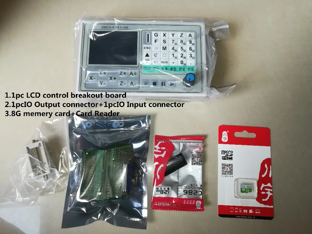 

Free Shipping 50KHZ CNC 4 Axis offline Controller Breakout Board Carving Engraved Machine Control System Card SMC4-4-16A16B Tool