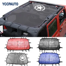 Стайлинга автомобилей Навес крыши для Jeep Wrangler Unlimited JK Аксессуары 2/4 Двери Тенты чистая топ крышки Защита от ультрафиолетовых лучей черный, красный