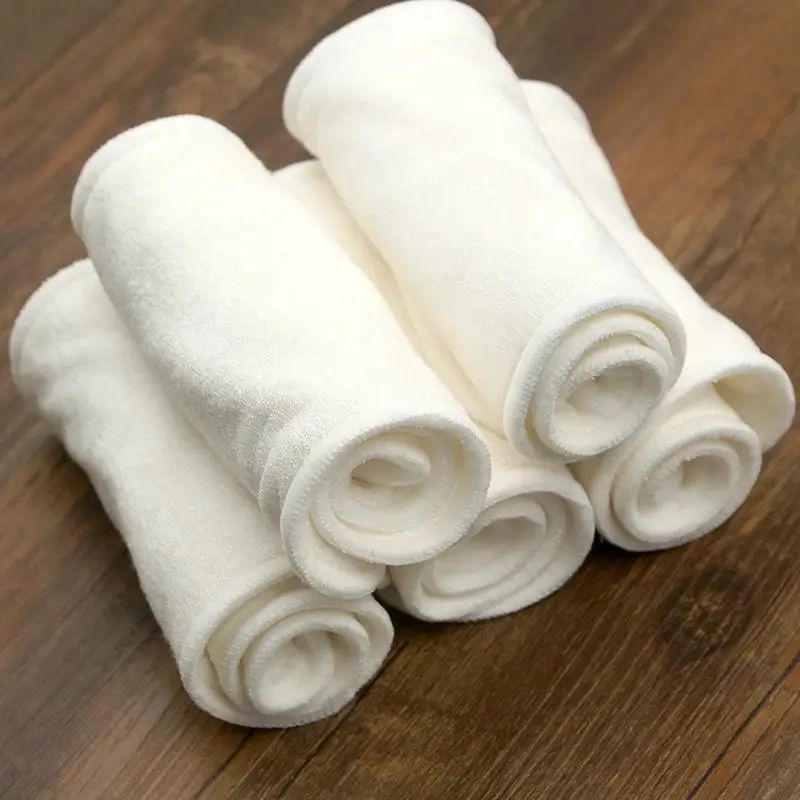 Bamboo Liners Cloth Diapers Insert Bamboo Washable Diaper 4 Layers