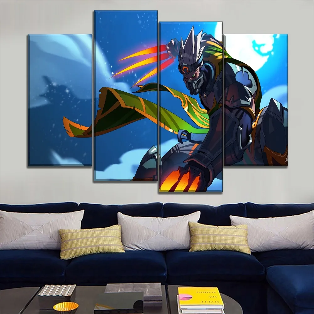 Один набор 5 панелей игровой постер Paladins Koga Warrior живопись современный домашний
