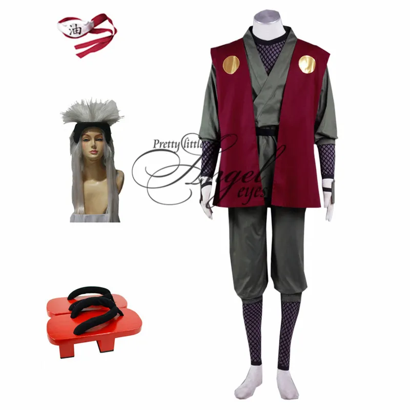Аниме Наруто Jiraiya костюм косплей Хэллоуин вечерние Sull набор