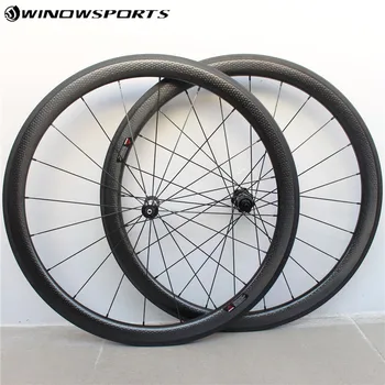 

2018 winow carbon fiber Golf dimple rims 45mm carbon dimple rims 700c carbon road wheels clincher type